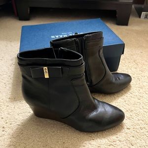 Cole Haan Wedge heel leather bootie like new